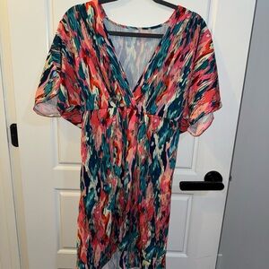 SHEIN Colorful Abstract Dress